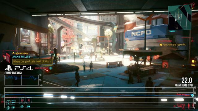 Digital Foundry pon�klo uk�ku ako be�� Cyberpunk 2077 na PS4 