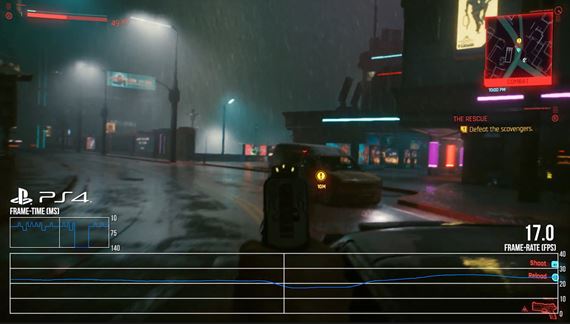 Cyberpunk 2077 na PS4 a PS4 Pro porovnaný