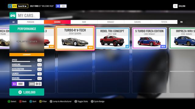 Kde vo Forze Horizon 4 z�skate Cyberpunk 2077 auto? 