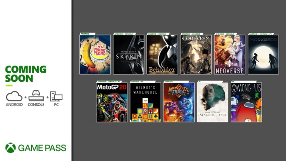 Xbox Game Pass predstavil nov� tituly, pr�de Skyrim alebo Among Us