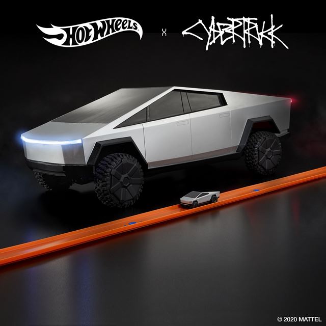 Hot Wheels pon�kne Cybertruck na dia�kov� ovl�danie 