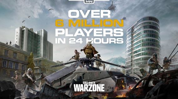 Call of Duty: Warzone si za prv de zahralo viac ako 6 milinov hrov