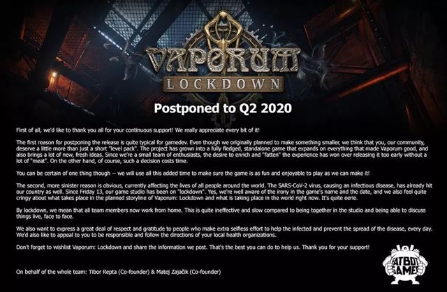 Slovensk dungeon crawler Vaporum: Lockdown sa odklad  