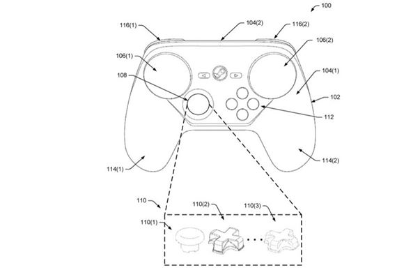 Valve si patentovalo nový ovládač, bude mať vymeniteľný d-pad
