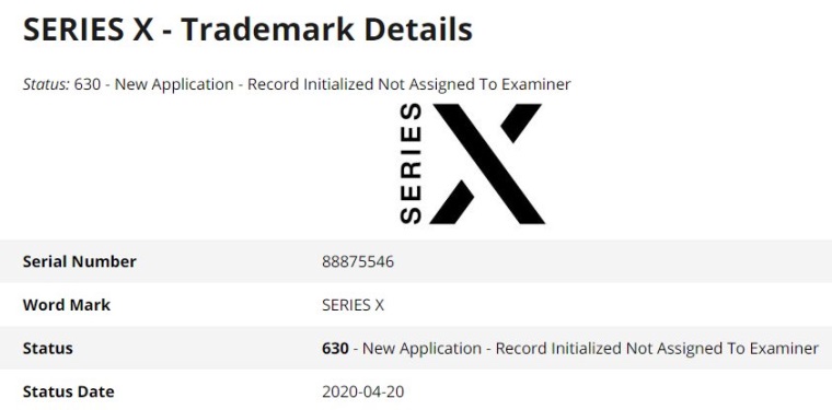 Microsoft si zaregistroval Series X logo
