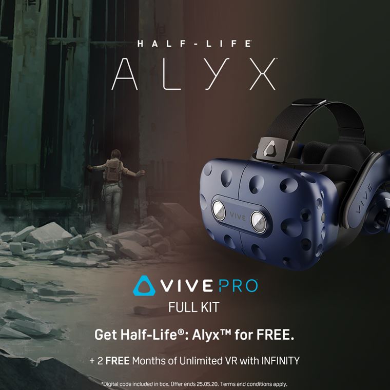 K HTC Vive Pro Full Kit dostanete zadarmo Half-Life: Alyx