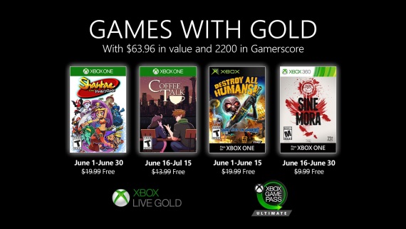 Games with Gold na jún ohlásené