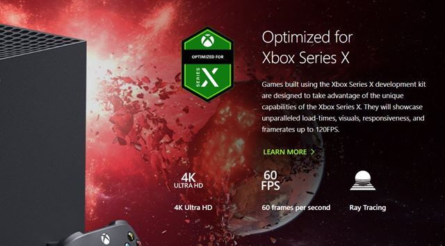 Microsoft pridal na Xbox str�nku nov� ikonky, ozna�uje hry s raytracingom a aj s podporou 120 fps 