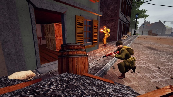 Microprose ohlsilo vojnov fps akciu Warfare 1944 