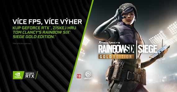 Nvidia pribaľuje k svojim grafikám Rainbow Six: Siege
