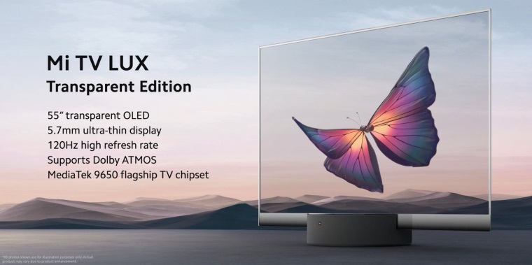 Xiaomi predstavilo priesvitn OLED TV
