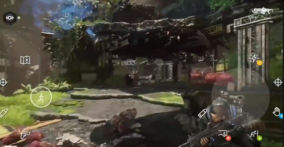 Ukážka ovládania xCloudu cez touchscreen