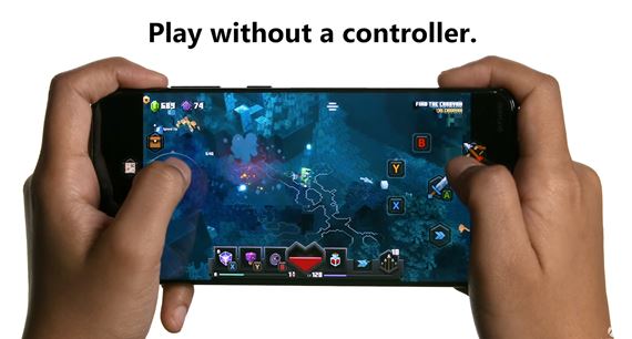 Minecraft Dungeons bude prvý titul, ktorý dostane v xCloude touch ovládanie