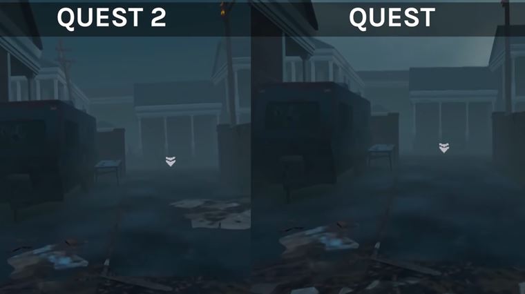 Porovnanie kvality obrazu v Quest vs Quest II