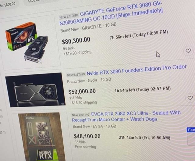 Chcete kpi RTX3080? Vea astia! 