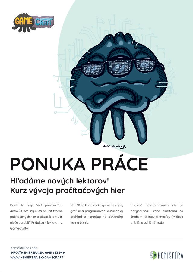 PRCA: Had sa nov lektor/lektorka Kurzu vvoja potaovch hier! 