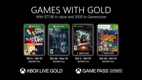 Games With Gold v okt�bri pon�kne Maid of Sker 