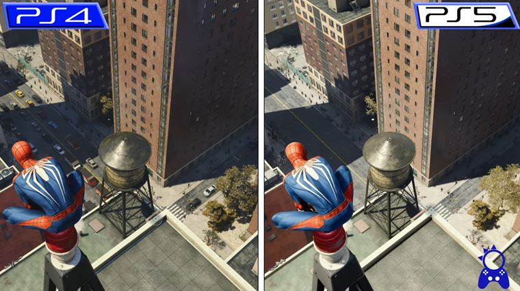 Porovnanie Spider-mana z PS4 a Spider-Man Remaster z PS5