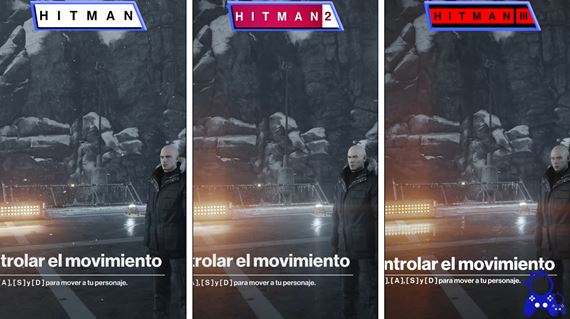 Ukážka vylepšení vizuálu v Hitman 1, 2 a 3