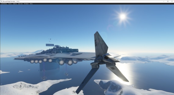 Flight Simulator už dostal aj Star Wars a Star Trek lode