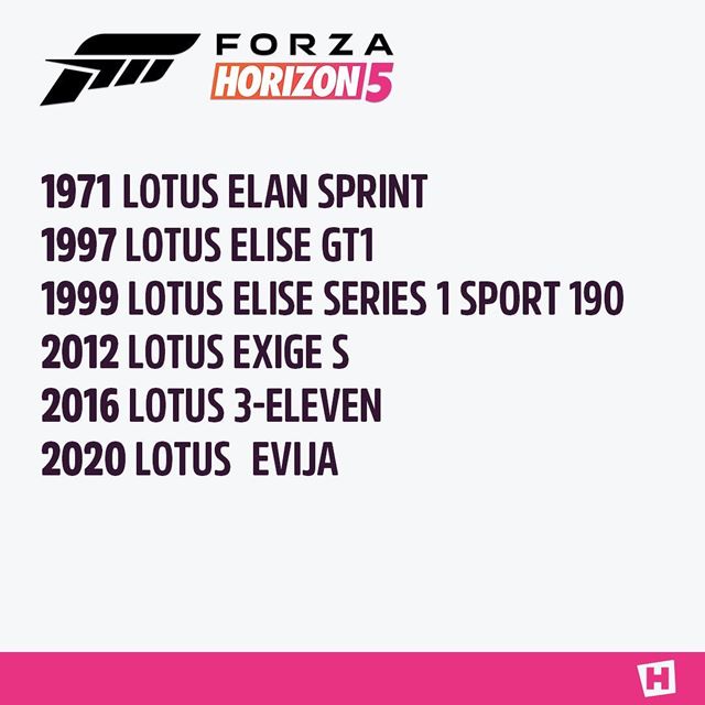 Forza Horizon 5 predstavil s�riu Lotusov  