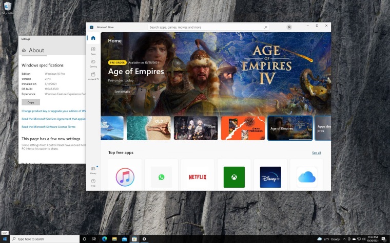 Windows 10 dostal nov Store z Windows 11