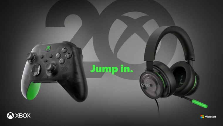 Microsoft predstavil Xbox gamepad a headset k 20-temu vroiu znaky Xbox