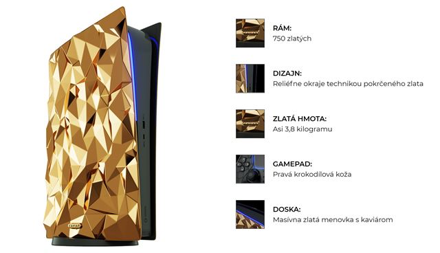 Neviete zohna PS5? Kpte si zlat PS5 Prime Gold za 270 tisc eur 