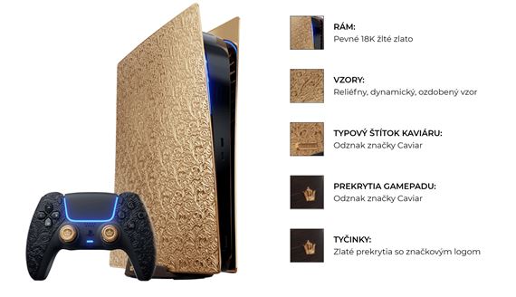 Neviete zohnať PS5? Kúpte si zlatú PS5 Prime Gold za 270 tisíc eur