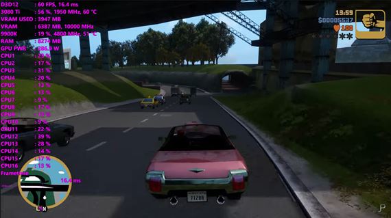 GTA The Trilogy ide na PC pod DX12 oveľa plynulejšie