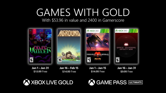 Games with Gold hry na janu�r predstaven�
