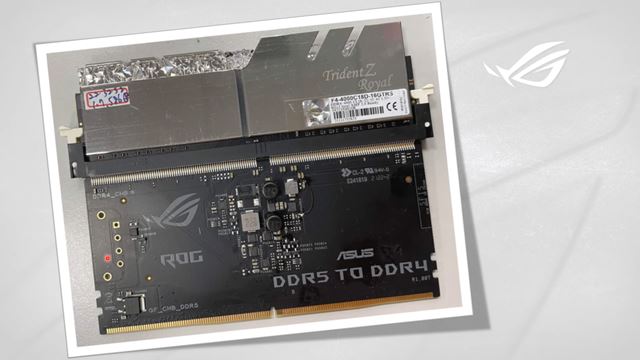 S� pre v�s DDR5 pam�te drah�, ale u� chcete dosku s podporou? Asus predstavil DDR4-DDR5 adapt�r 