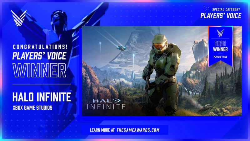 Halo Infinite vyhralo výber hráčov v Game Awards oceneniach