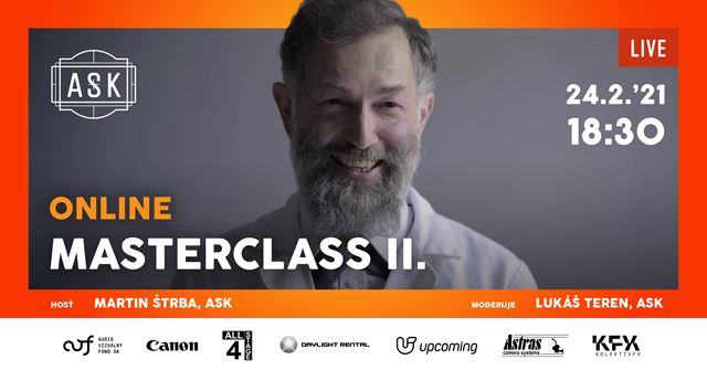 Oce�ovan� Kameraman Martin �trba v online masterclass ASK 