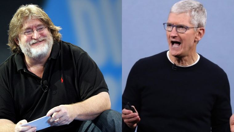 Apple si pta dta na sd proti Epicu od Valve