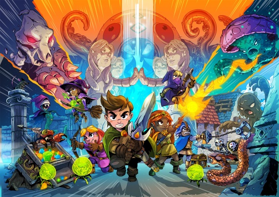 Kooperan roguelite hra Rogue Heroes dnes vychdza