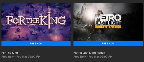 Epic zadarmo rozdáva For the King a Metro Last Light Redux