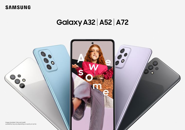 Samsung predstavuje Samsung Galaxy A52 a A72 mobily