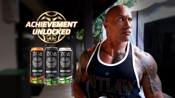 The Rock predstavuje svoj ZOA energetický nápoj v hernom štýle