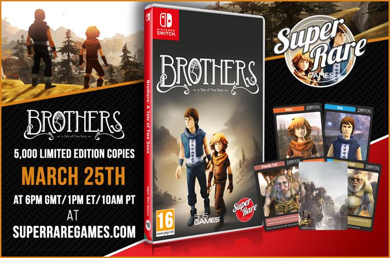 Brothers: A Tale of Two Sons dostane na Switch limitku