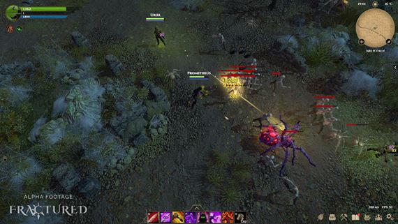 MMORPG Fractured m dtum vydania jarnej alfa verzie