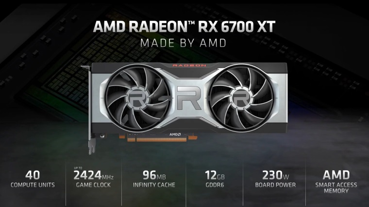 AMD predstavilo svoju nov grafick kartu RX 6700 XT
