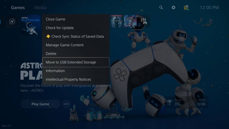 PS5 zajtra dostane prv vek update, umon u archivova PS5 hru na USB