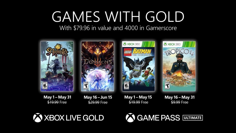 Xbox Live Gold hry na mj predstaven