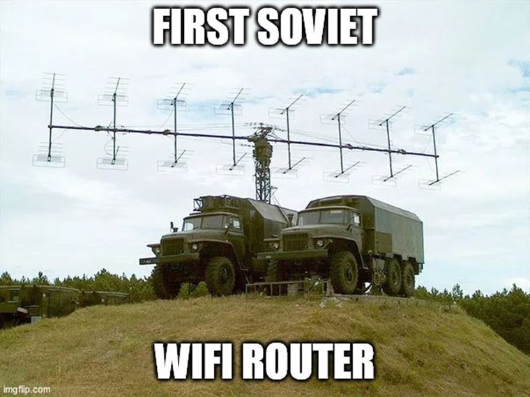Ako vyzer prv sovietsky wifi router?