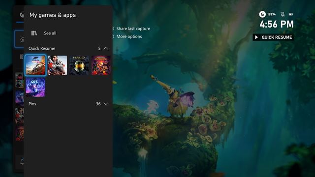 M�jov� update pre Xbox konzoly vylep�� Quick Resume 