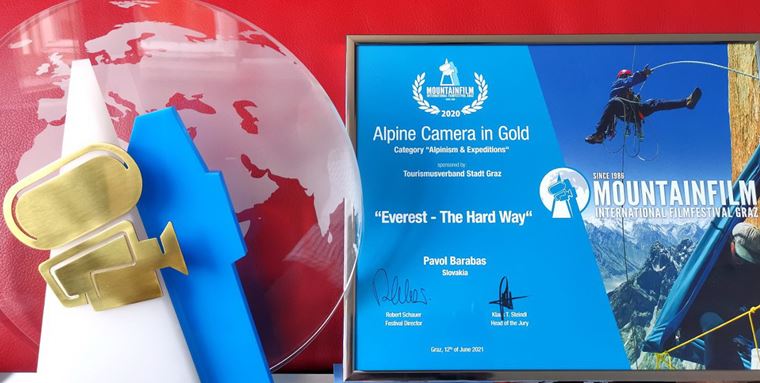 Ocenenie Alpine Camera in Gold pre Everest  najaia cesta