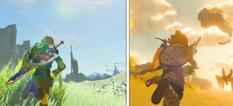 Porovnanie pvodnej Legend of Zelda: Breath of the Wild 1 a 2