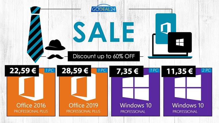 Godeal24 vpredaj: Windows 10 za 8.14 a zavy do 60%