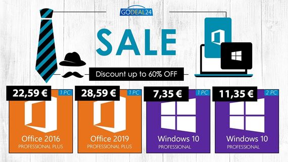 Godeal24 výpredaj: Windows 10 za 8.14€ a zľavy do 60%
